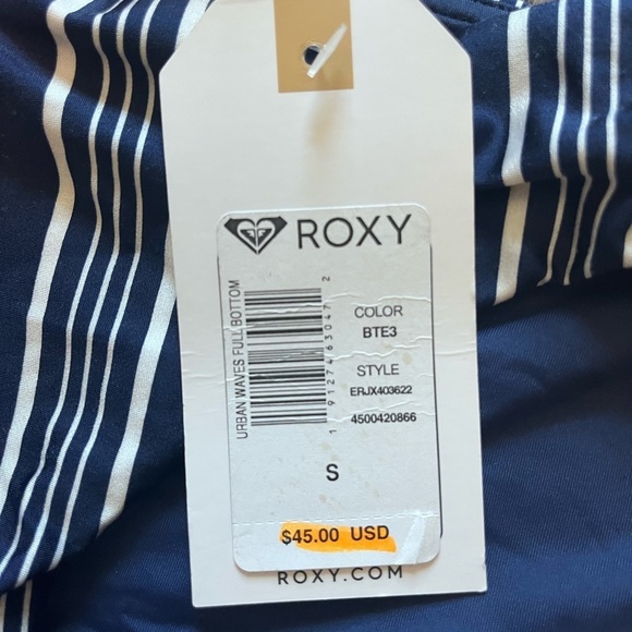 Roxy Two Piece Bathing Suit Bikini Swim Wear Set Size Small Urban Waves Cute - Picture 4 of 4